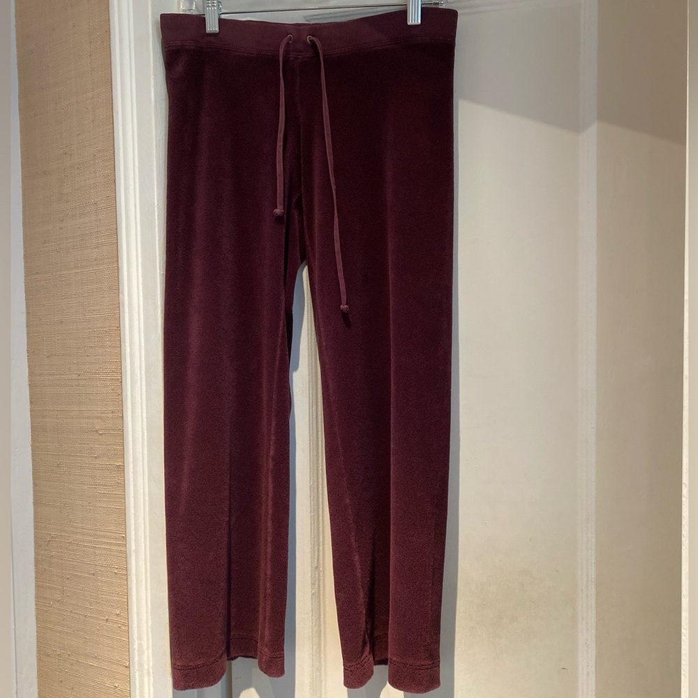 *SALE** COPY - Rare Vintage Y2K Purple Terry Cloth Juicy Couture Pull On Pant 👑💜